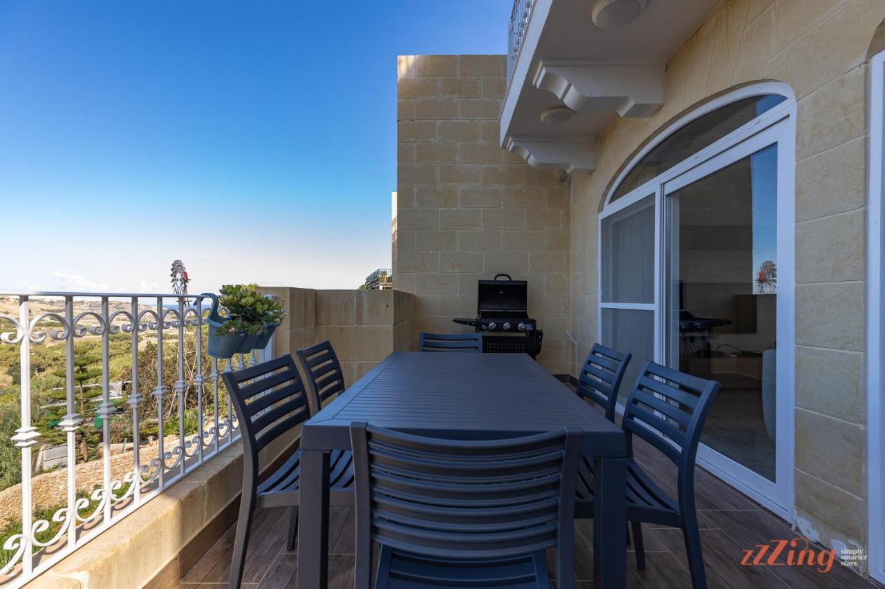 Gozo - Apartment With Stunning Views & Shared Pool Xagħra Extérieur photo