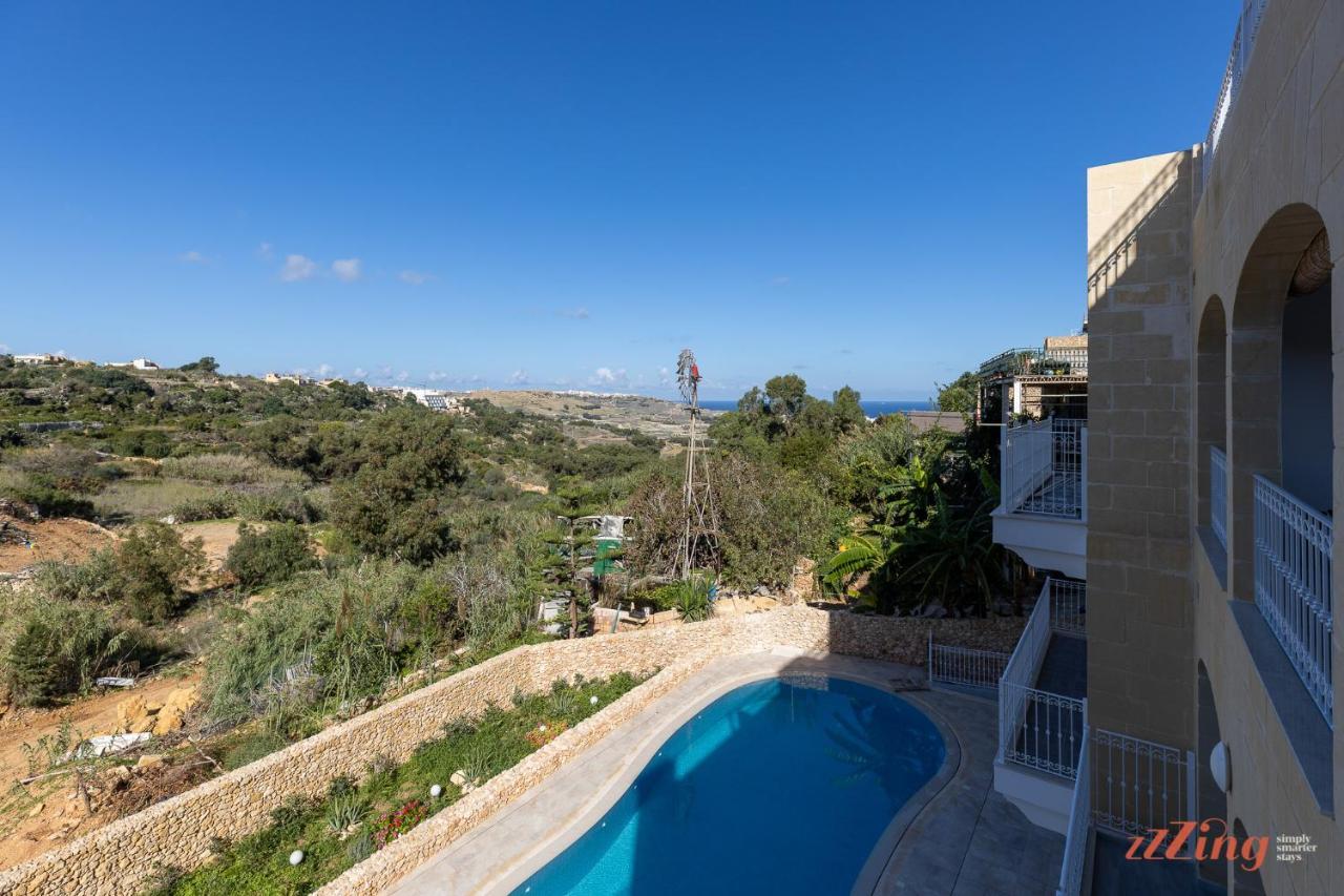 Gozo - Apartment With Stunning Views & Shared Pool Xagħra Extérieur photo
